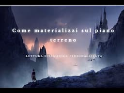 COME MATERIALIZZI SUL PIANO TERRENO - LETTURA SCIAMANICA PERSONALIZZATA #EsseridiLuce