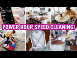 POWER HOUR CLEAN WITH ME - SPEED CLEANING MOTIVATION!