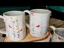 How To Roll Texture Onto Wheel-Thrown Pottery Mugs!