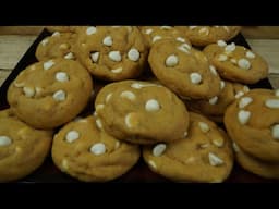 White Chocolate Chip Pumpkin Cookies