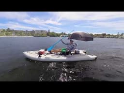 Customer's video. Saturn Motor Boats with Electric Fin. Windy day in Key Largo, Florida.