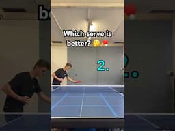 SERVE 1 OR 2? 🤔🏓