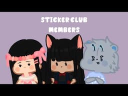 Drawing sticker club members (Shaoix and Brooke)