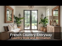 Entryway Design Tips for a Warm and Welcoming French Country Vibe