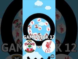 Southampton vs Liverpool-MARBLE RACE PREMIER LEAGUE #shorts #premierleague #southampton #liverpool