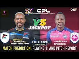 Antigua And Barbuda Falcons vs Barbados Royals CPL 2024 4th Match Prediction| ABF vs BR #CPL2024