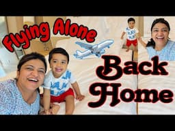 Back Home 🏠|| Flying Alone with Levikutttan || Lintu Rony