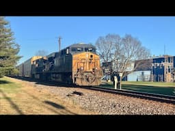 Train Waits For Train!  Dented Up Grain Train & 5 Trains Total, CSX Trains, Carlisle Ohio Toledo Sub