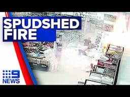 Fire in Spudshed Innaloo aisle