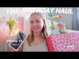 EVERYTHING I GOT FOR MY 19TH BIRTHDAY!🍰⭐️🛍 *haul*