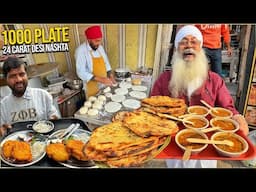 24 Carat Indian Street Food Punjab | Mr Singh ka Incredible Nashta, Makhani Paratha, Tandoori Dal