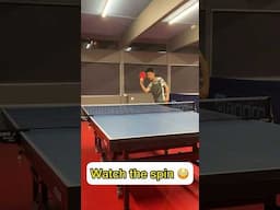 Hook Backspin Serve - Watch the Spin 😳 #tabletennis #sports #tabletennisservice