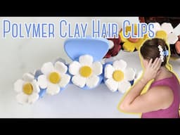 POLYMER CLAY TUTORIAL | POLYMER CLAY DIY TUTORIAL | POLYMER CLAY HAIR CLIP TUTORIAL