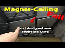 Battery and System Room build: why the magnet-solution to hold the ceiling did not work!