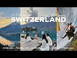 Switzerland travel vlog 2024🇨🇭Interlaken, Jungfraujoch, paragliding, CLOY locations, 2 day itinerary