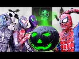 SPIDER-MAN Bros vs Mystery PUMPKIN ( Funny Scary Movie )