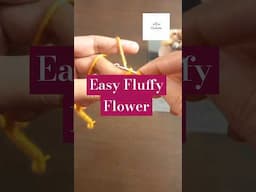 Crochet Fluffy Easy Flower #crochet #flower #easy #knitting #bouquet #shorts #viralvideo