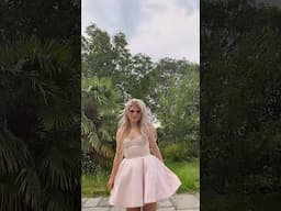 Loving my new house of CB dress! #dance #pink #dress #garden @jackjohnsonmusic #hair #blonde