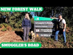 NEW FOREST WALK at SMUGGLER'S ROAD & BURLEY (WITH SPECIAL GUEST NIC of WALKING THE WYRD) (4K)