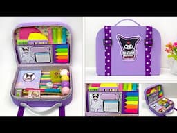 Cute Kuromi suitcase // How to make a Pencil Case for Stationery at home