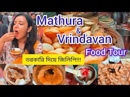 মথুরা-বৃন্দাবনের খাবার দাবার | With English Subtitles | Mathura-Vrindavan food | তরকারি দিয়ে জিলিপি?