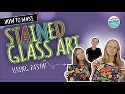 Make Stained Glass Art with Pasta | Summer Kids Crafts | Pasta Craft