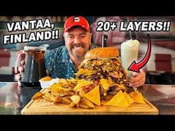 Mike’s Finnish Quadruple Burger Challenge in Vantaa Has Over 20 Layers of Deliciousness!!