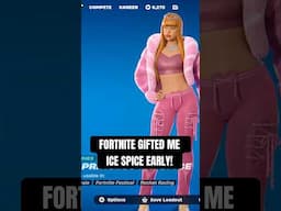 Fortnite GIFTED Me ICE SPICE Early! #Shorts