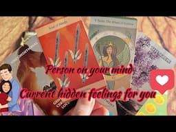 Person on your mind : Current Hidden Feeling/emotions of your person💞Hindi tarot card reading