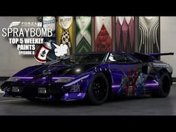 Forza 7 - Spraybomb EP8 - Top 5 Weekly Paints Showcase