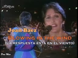 Joan Baez   Blowing in the wind -(La respuesta está en el viento) TVE 1984