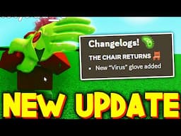 SLAP BATTLES NEW UPDATE (VIRUS GLOVE SHOWCASE & THE CHAIR) ROBLOX