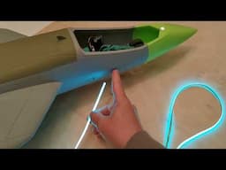 Lightweight Light Installation on RC-Jets using COB-LED