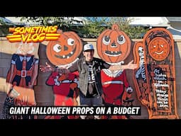 DIY Giant Vintage Halloween Props on a Budget – Retro Die-Cut Decor!