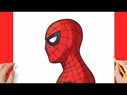 How to draw a SPIDER MAN step by step / drawing spider man no way home