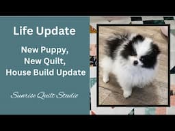 Life Update - New Puppy, New Quilt, House Build Update