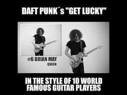 Daft Punk in the style of 10 world famous guitar players