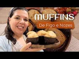 Uns deliciosos Muffins (ou queques) de Figo e Nozes para este Outono 🍁🍂 #receita