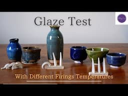 “Glaze Test with Different Firing Temperatures”. Cone 4 to Cone 7 @ Alchemyceramic