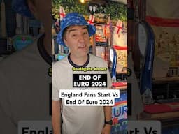 England Fans Start Of Euro 2024 Vs End Of Euro 2024 #shorts #euro2024withshorts