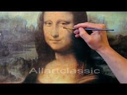 Hand Painted Reproduction-Leonardo da Vinci Mona Lisa (With Audio)