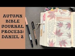 Autumn Bible Journaling Process: Daniel 2 | Creative Faith & Co.