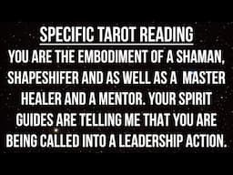 You Are A Oracle And A Shapeshifter... Your Spirit Guides Tell Me That Action Is Coming ✨ Reading