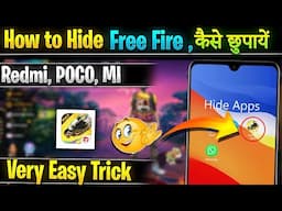 How to Hide Free Fire in Redmi , Mi and POCO Phones | Free Fire Ko Kaise Chupaye