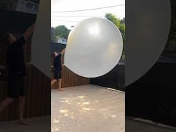 I Popped Worlds Largest Balloon (in my face)