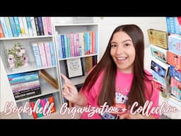 BOOK COLLECTION + BOOKSHELF TOUR | Organize + Decorate With Me | Jackie Ann