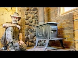 Installing a New Wood Stove in my Off Grid Wood Carving and Archery Workshop