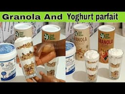 Yoghurt And Granola Parfait #yoghurtandgranolaparfait #weightlosediet #yoghurt #granola