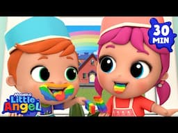 Rainbow Ice Cream is so Yummy! 🍧 | Little Angel | Colors for Kids | Little Angel Kids Songs