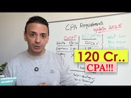 CPA with JUST 120 credit hours NEW rule in 2025!